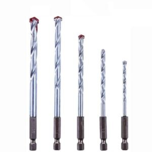 5 Pcs Hex Shank Masonry Drill Bit Set Quick Release 1/4"
