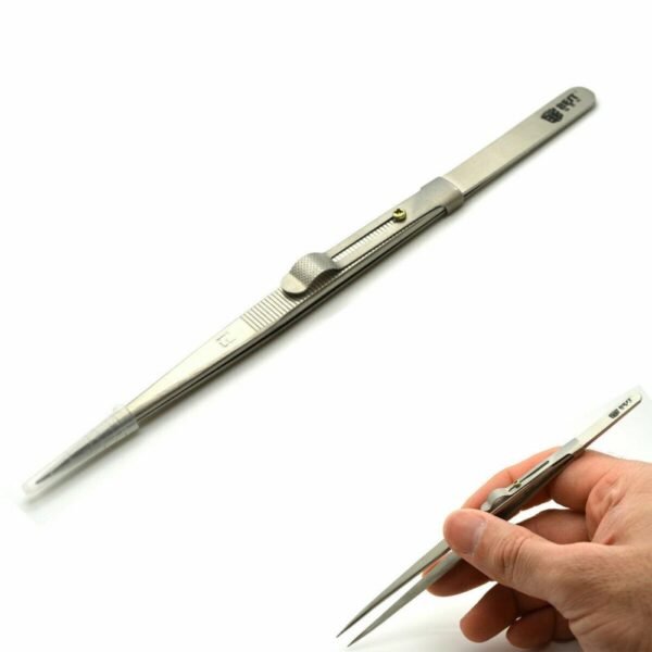New Thumb Locking Tweezer High Quality Jeweller Watchmaker Tool