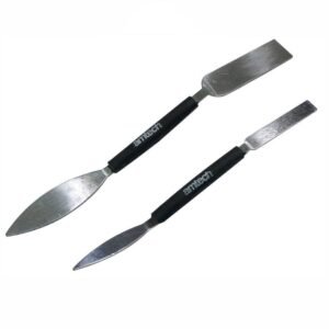 2pc Set Leaf Square Small Plastering Tool Plastic Handles Filling Work