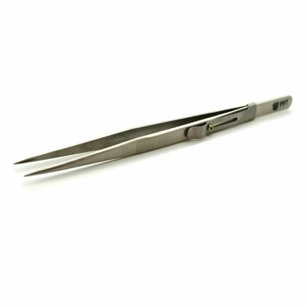 New Thumb Locking Tweezer High Quality Jeweller Watchmaker Tool - Image 2