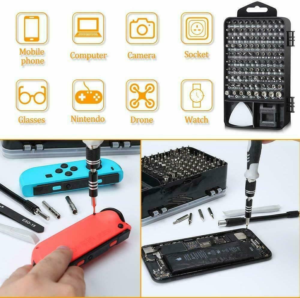 Magnetic Precision Screwdriver Set 117 in1 For PC Phone Watch - Image 5