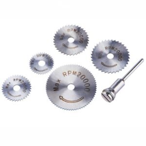 6 Pcs 22-50mm Cutting Discs Set Circular Saw Blade With Extension Rod