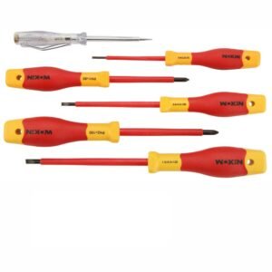 6Pcs Insulated Screwdriver Set Electricians Cross Flat Posi