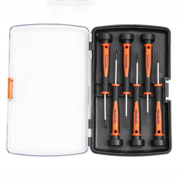Small Screws Philips and Flat Slot Head 6pc Precision Screwdriver Set