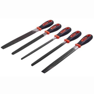 Heavy Duty 5 Pcs Soft Grip Assorted Engineer Metal File Set 200mm