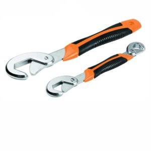 2 Piece Universal Plumbers Wrenches Self Adjusting Wrench Tool Set 9-32mm