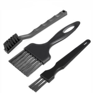 Black Plastic Nylon Anti Static ESD Brush Tool Set 3 in 1 For Cleaning Keyboard